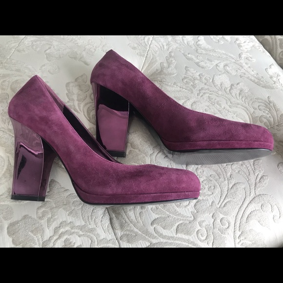 Enzo Angiolini Velvet with mirrored heels - Picture 3 of 4